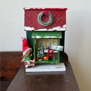 I rage Santa Christmas House Made of Wood